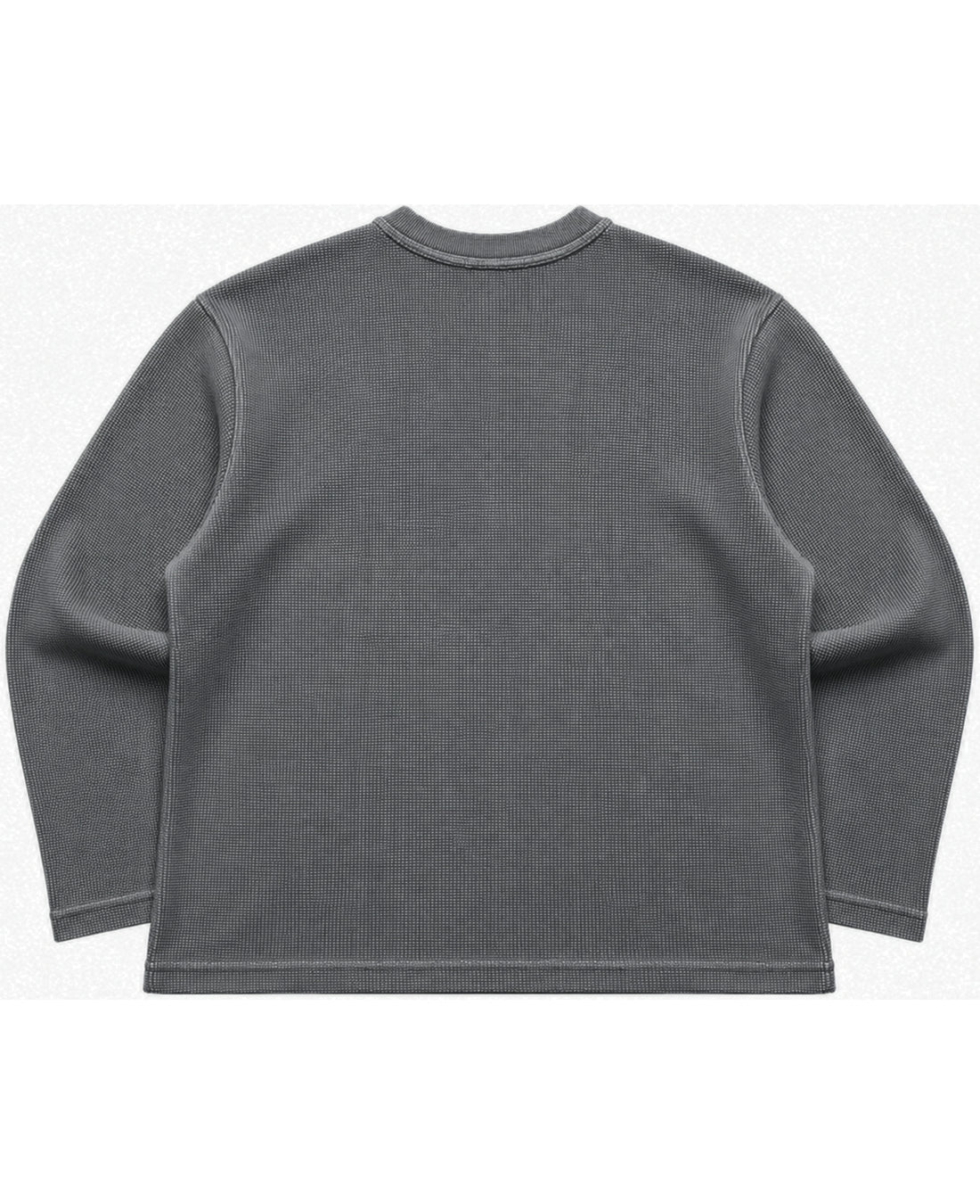 Full Sleeve Waffle Knit Oversized Tee