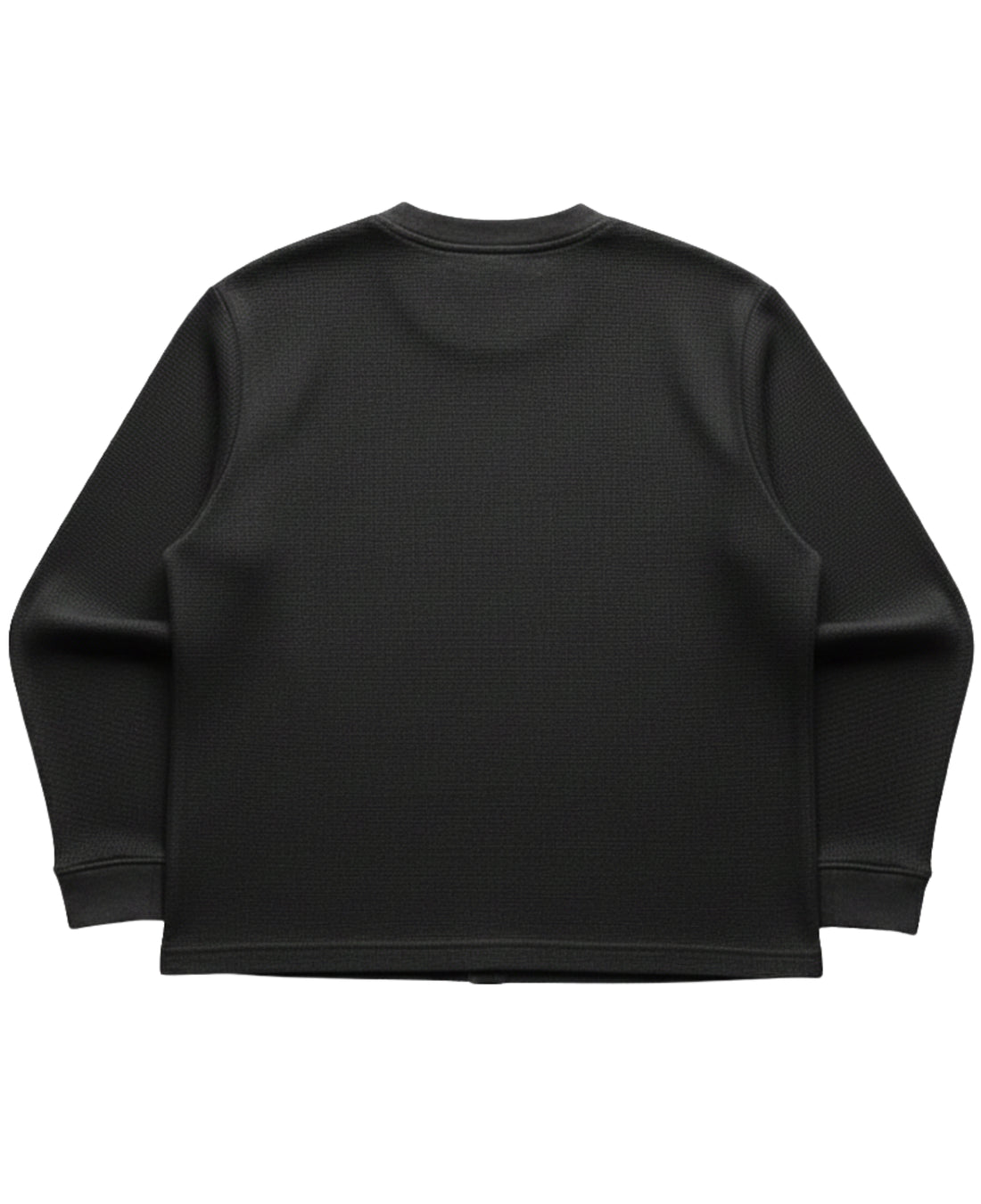 Full Sleeve Waffle Knit Oversized Tee